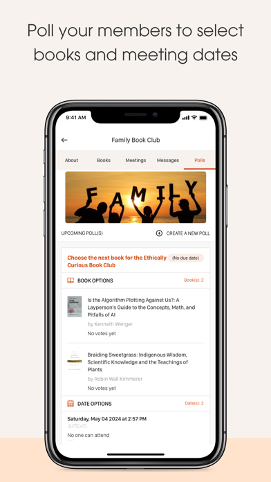 Bookclubs: Book Club Organizer Screenshot