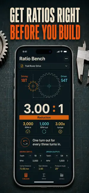 Gear Ratio Calculator & RPM screenshot 1