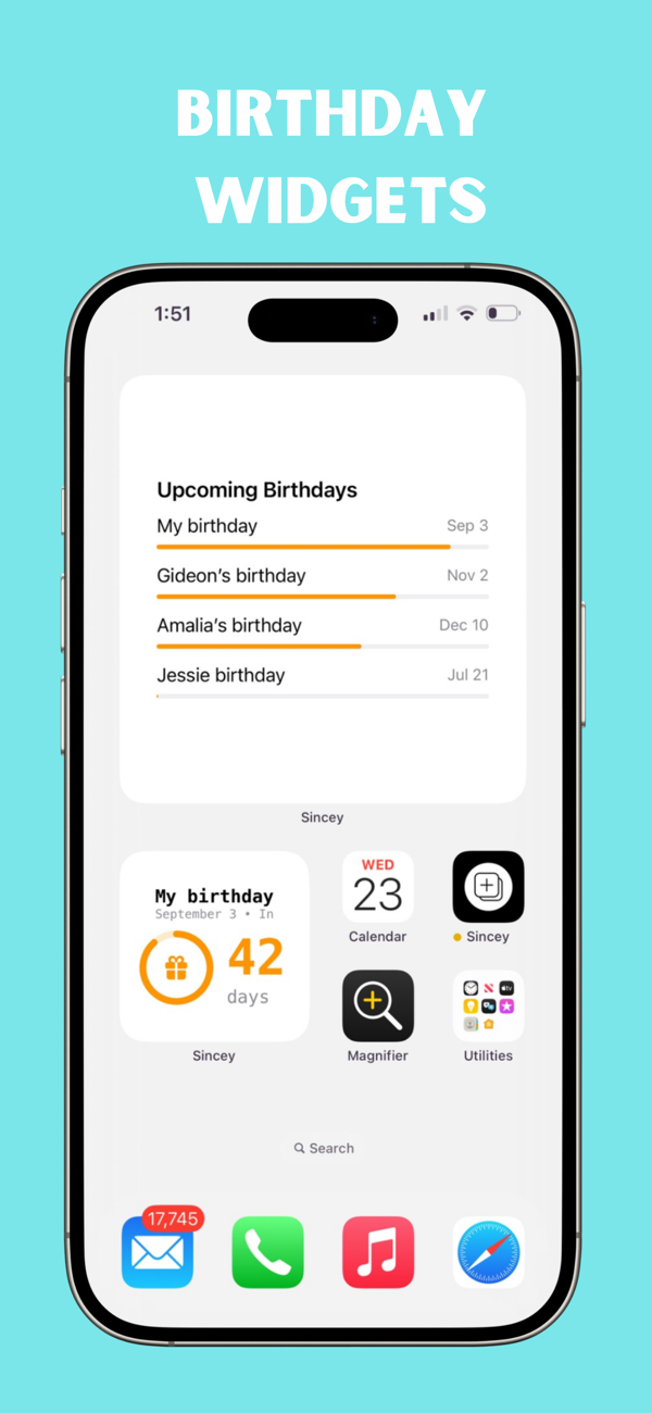 Sincey - countdown widgets - Ever wonder how long it’s been
