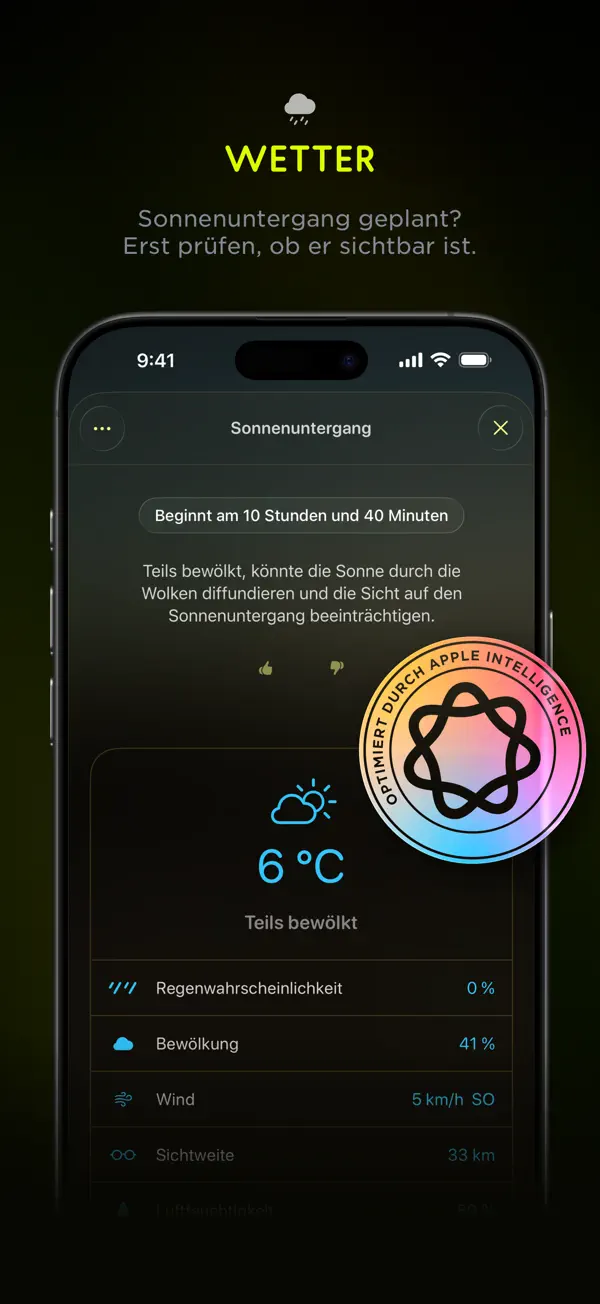 Lumy, Sonnentracker Fotografie Screenshot 2