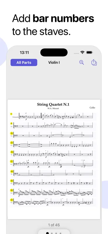 Partifier: extract score parts screenshot 5 of 7