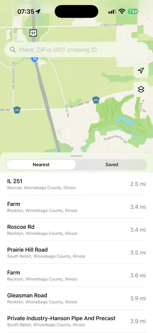 Railroad Crossing Locator screenshot 4