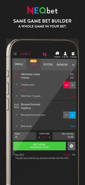 NEO.bet South Africa iPhone screenshot 4