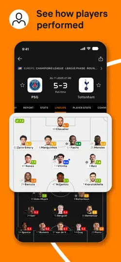 Screenshot von Soccerway Football Live Scores auf dem iPhone 5