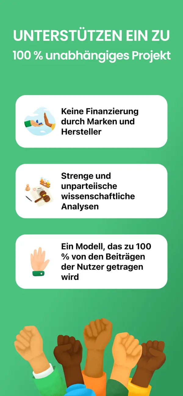 Yuka - Produkt Scanner iPhone App Screenshot 4 – Gesundheit & Fitness
