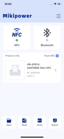 Mikipower NFC screenshot