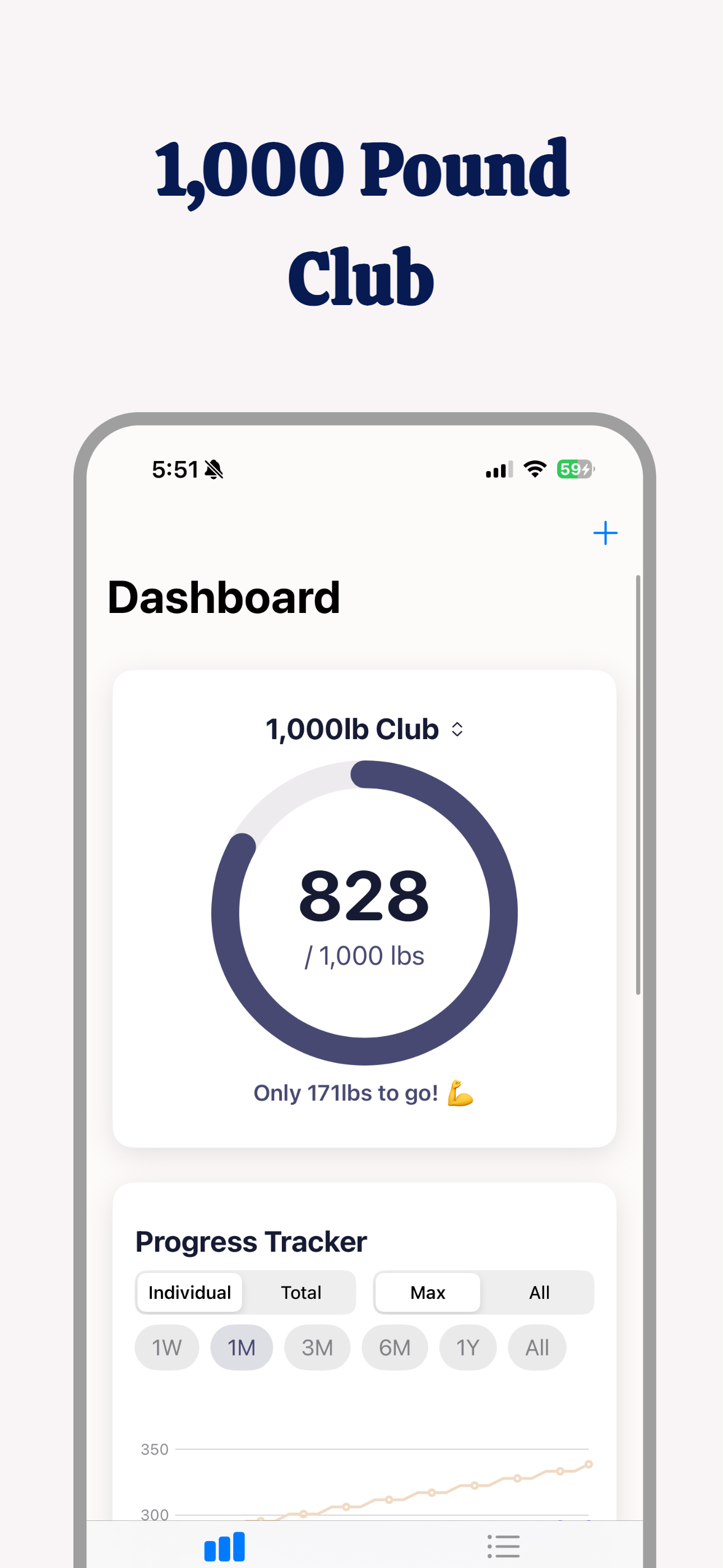 1000 Pound Club: Lifting Goals screenshot 2