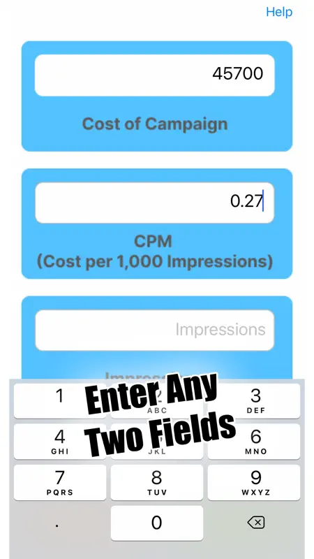 CPM Calculator screenshot 2 of 3