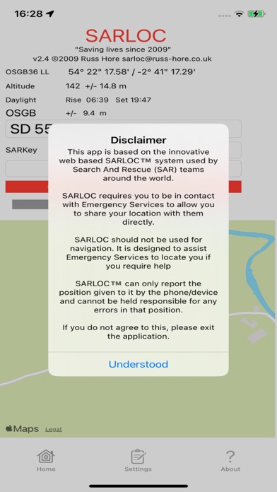 SARLOC Screenshot