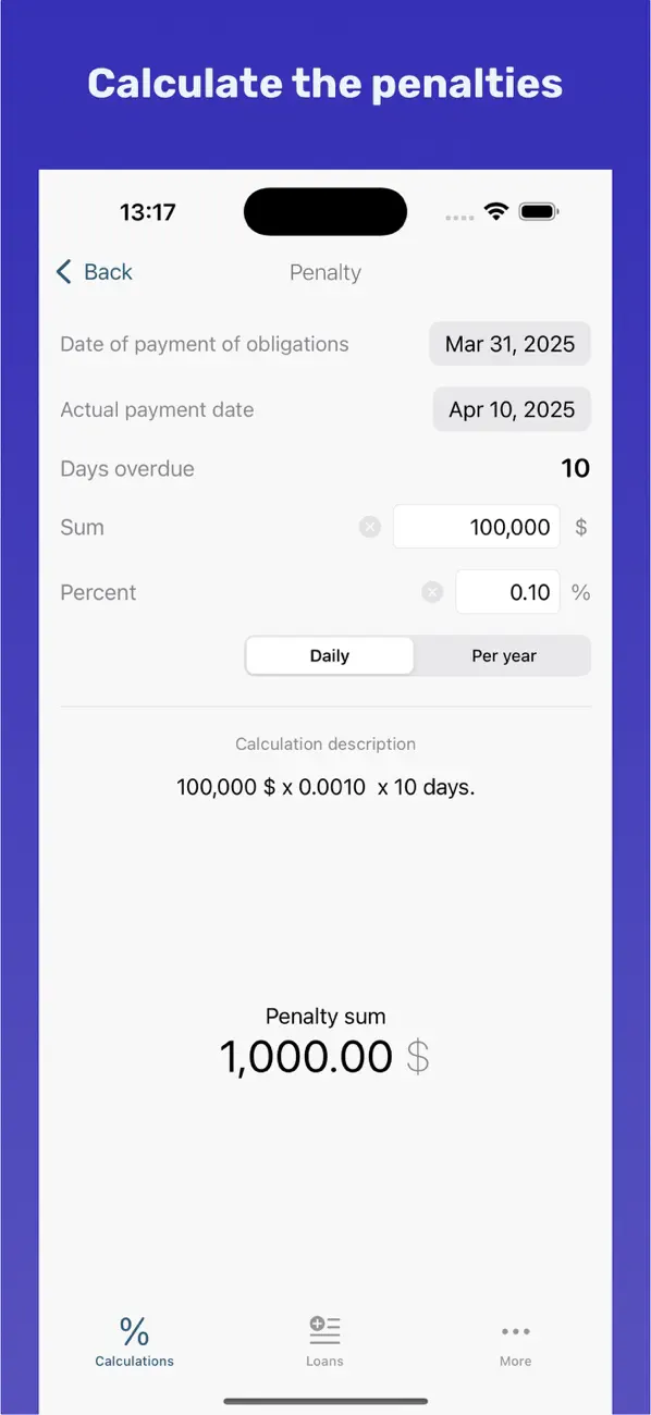 Screenshot #2 pour Interest Payments
