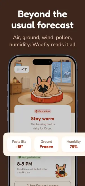 Woofly - Dog Weather & Walks screenshot 3