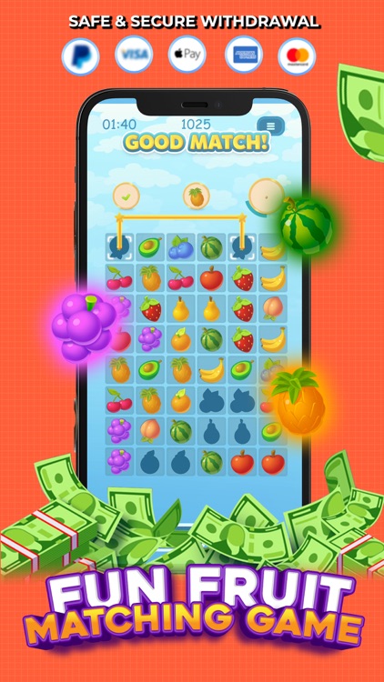 Fruit Match: Win Real Money!