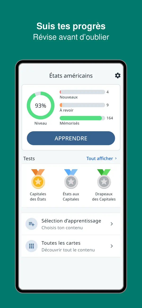Screenshot #2 pour États américains : révision
