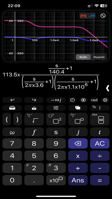 Screenshot 3 of Bode Plot Calculator App