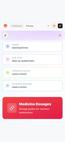 RBK Pediatrics HUB screenshot