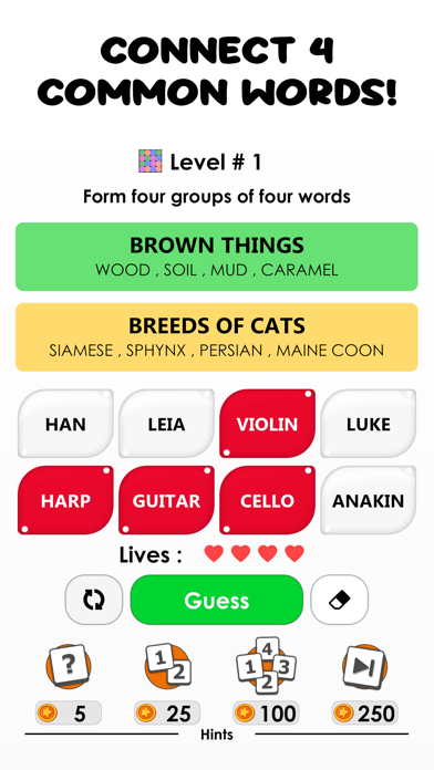 Words - Connections Word Game Screenshot