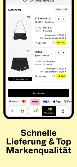 Screenshot von ABOUT YOU Outlet auf dem iPhone 6
