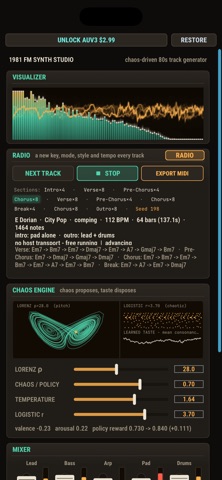 1981 FM: 80s Track Generator iPhone screenshot