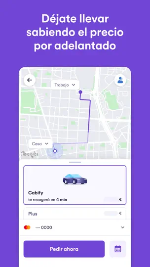 Captura de pantalla de Cabify, Viaja Como Te Mereces en iPhone 2