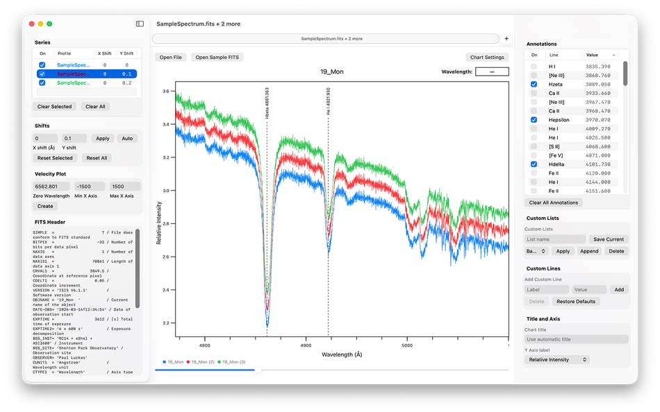 #4. SpectroPlot (macOS) By: Paul Luckas