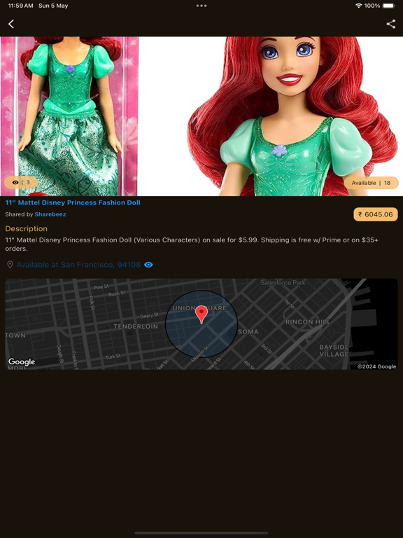 Sharebeez iPad screenshot 2 - Shopping app
