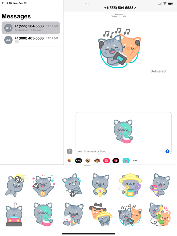 Screenshot #6 pour Animated CatMoji