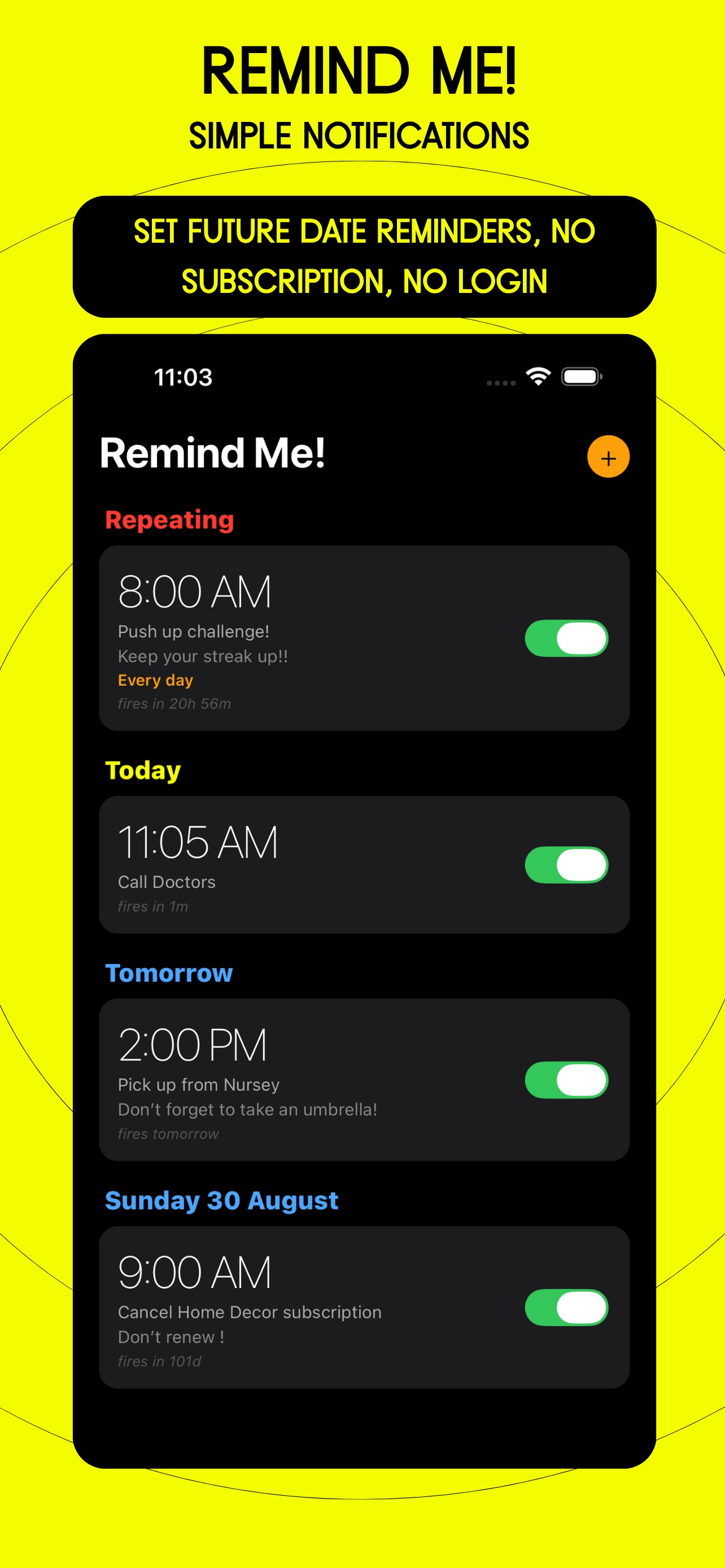 Remind Me! by Smpl Xp screenshot 1