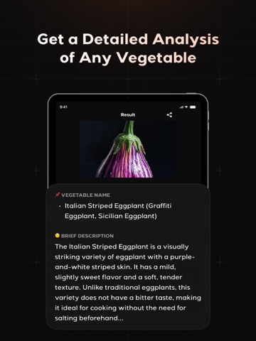 Vegetable Identifier - Scanner iPad screenshot