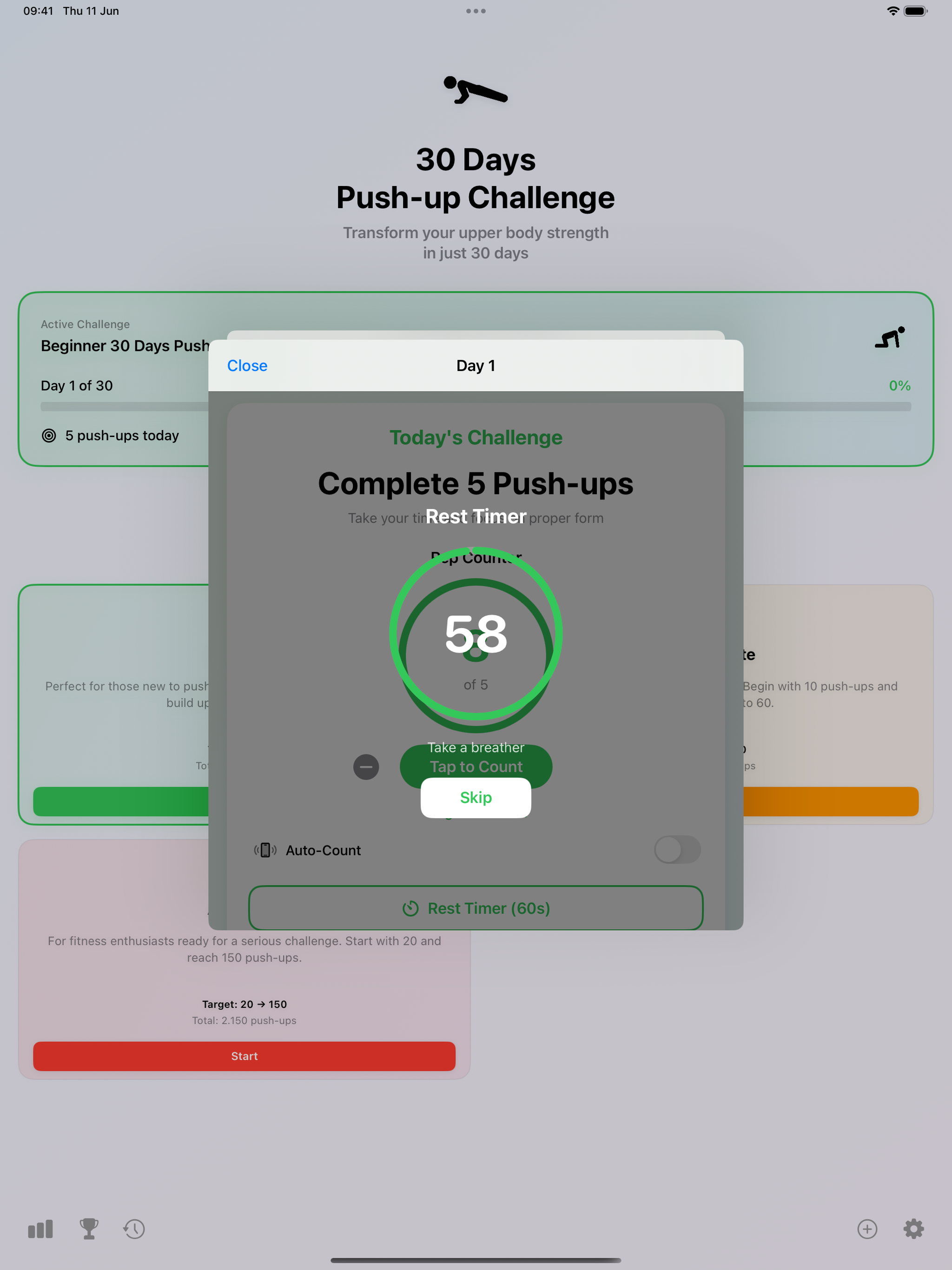 30 Days Push-up Challenge
