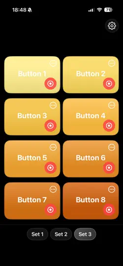 Screenshot von Audio Buttons auf dem iPhone 3
