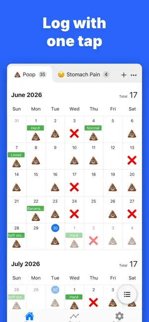 Poop Calendar - Track poops screenshot 2