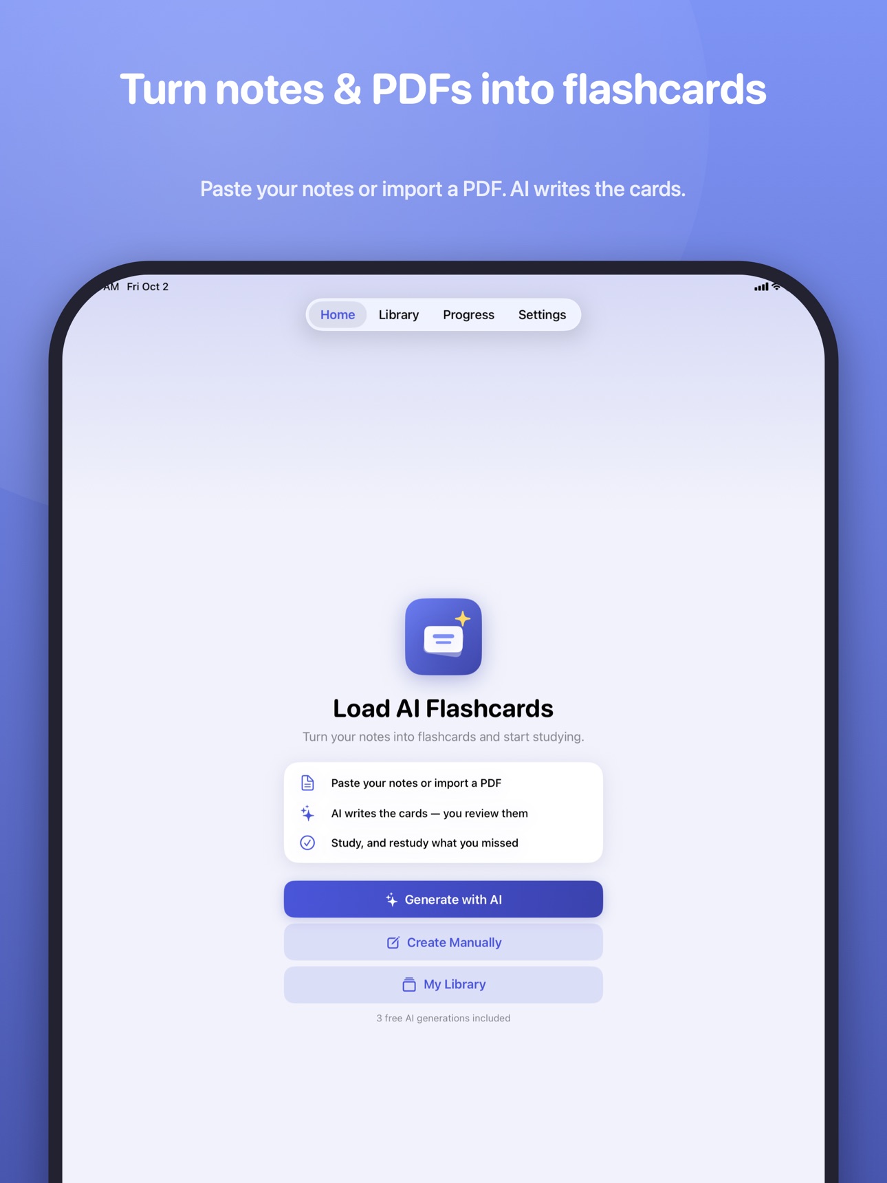 Screenshot 7 of Load: AI Flashcard Maker