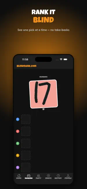 BlindRank: Blind Ranking Game screenshot 3