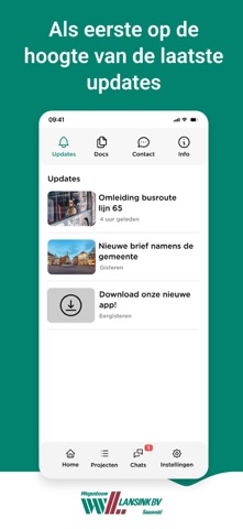 Wegenbouw Lansink iPhone screenshot