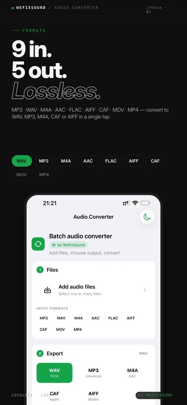 Screenshot #2 pour Unlimited Audio Converter