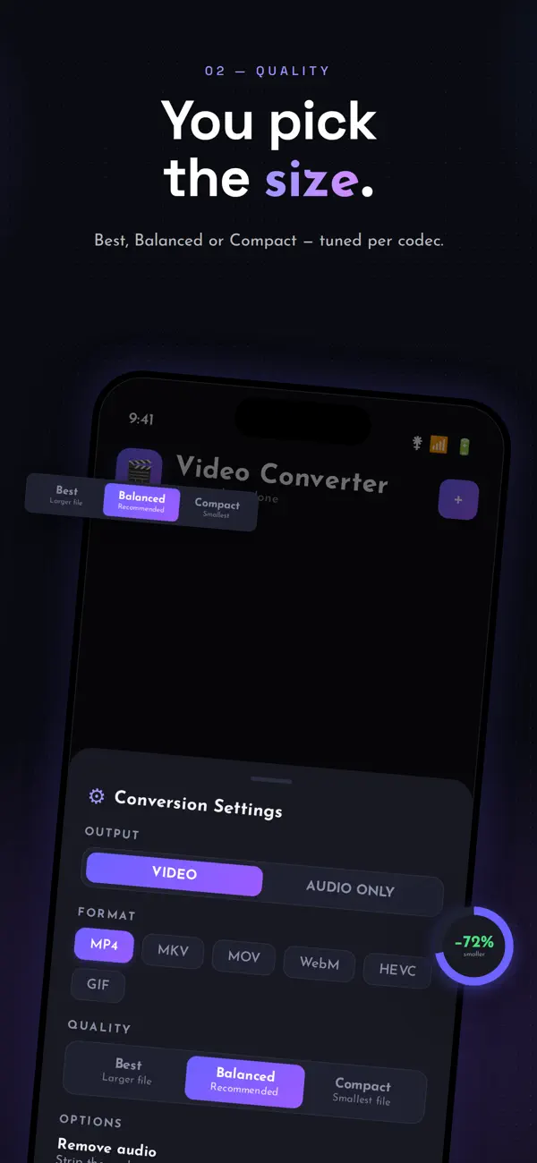 Screenshot #2 pour Just a Simple Video Converter