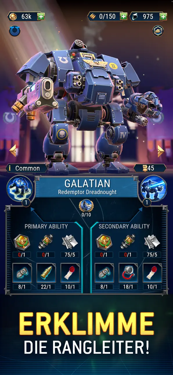 Warhammer 40,000: Tacticus ™ iOS Mod IPA screenshot 3 - iOS game interface