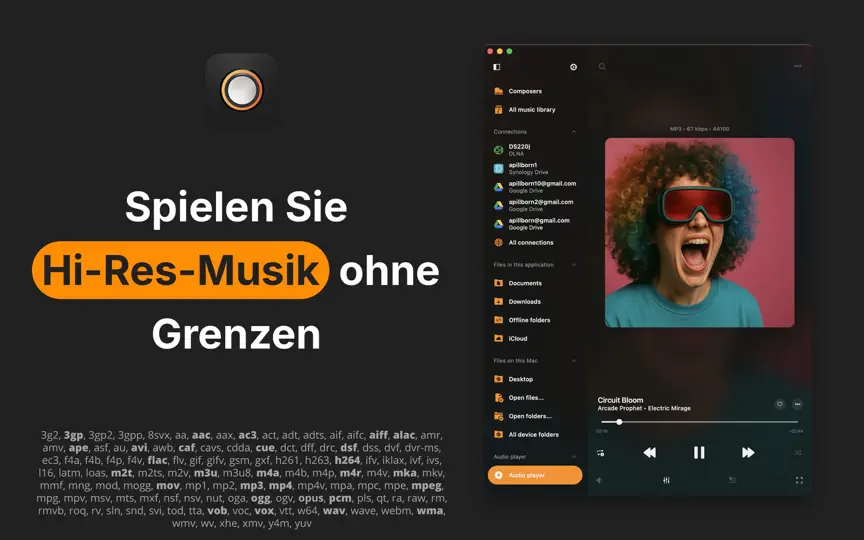 Screenshot von Flacbox auf dem iPhone 1