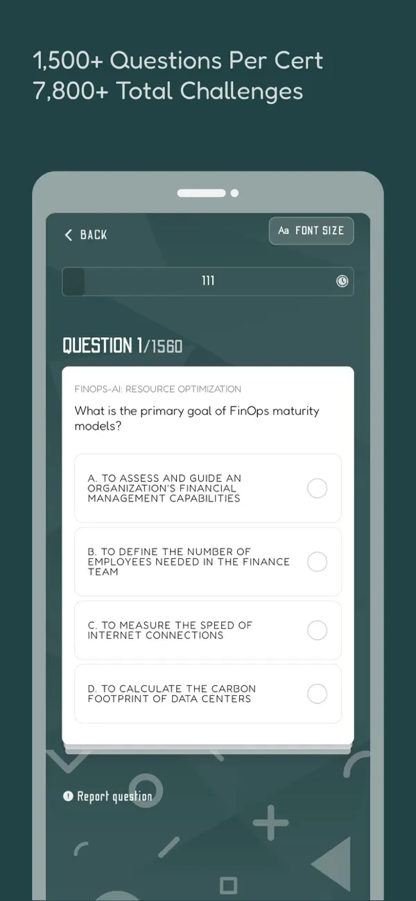 Screenshot #3 pour FinOps Cloud Exam Prep (+AI)