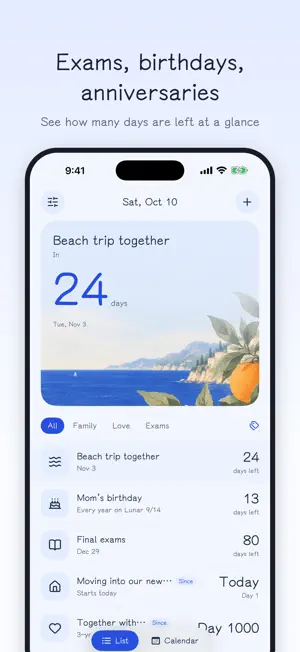 Quietdays: Countdown Widget screenshot 2