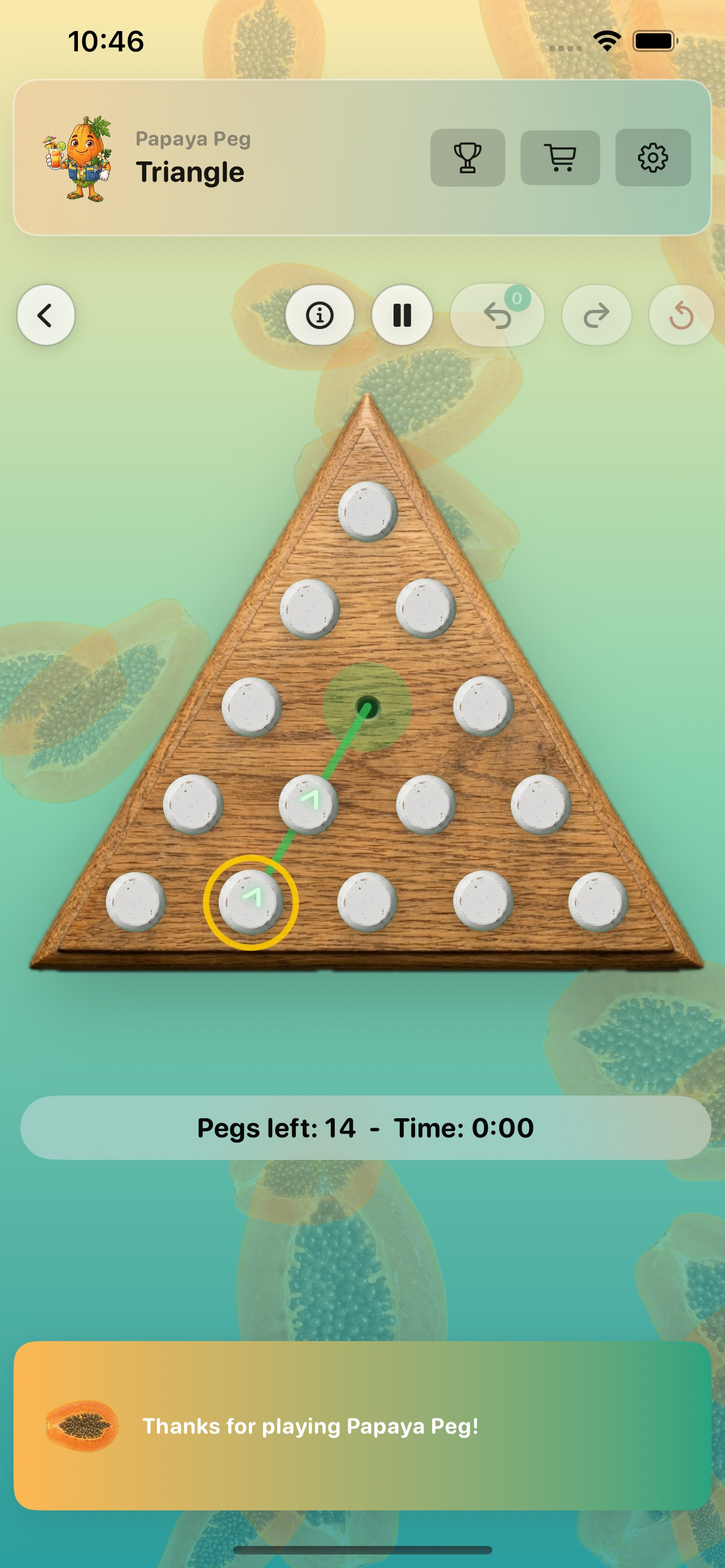 Papaya Peg screenshot 4