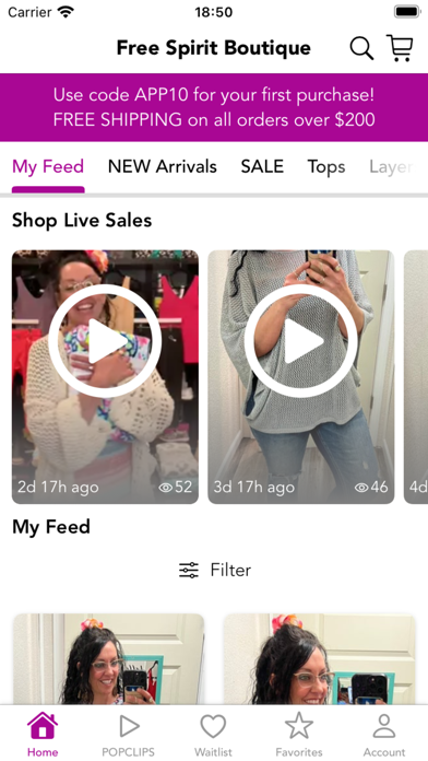 Free Spirit Boutique Screenshot