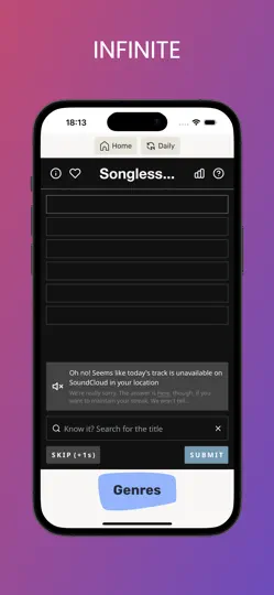 Screenshot von Songless auf dem iPhone 3