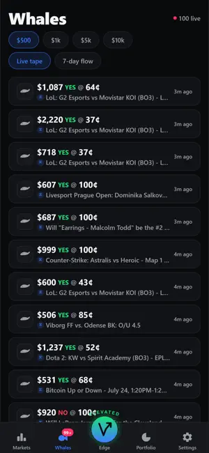 Vantage: Prediction Markets screenshot 2