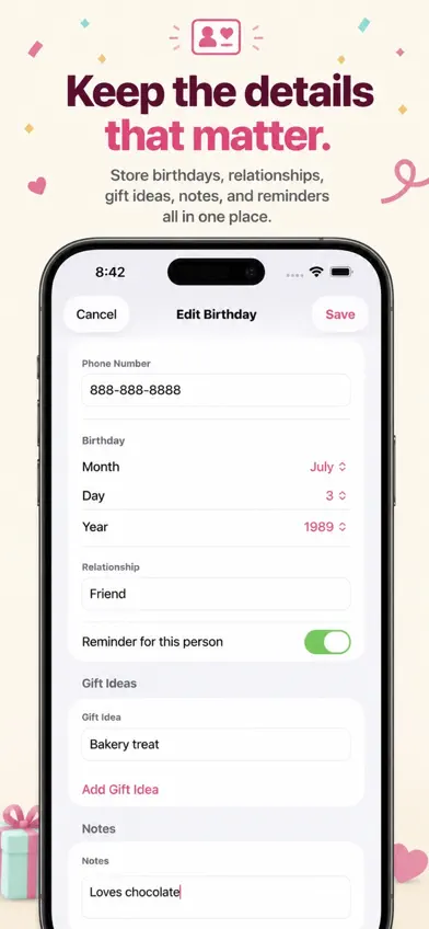 Birthday Caddy screenshot 4