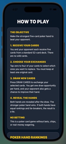 Five Card Draw Statistics Screenshot 4 of 4