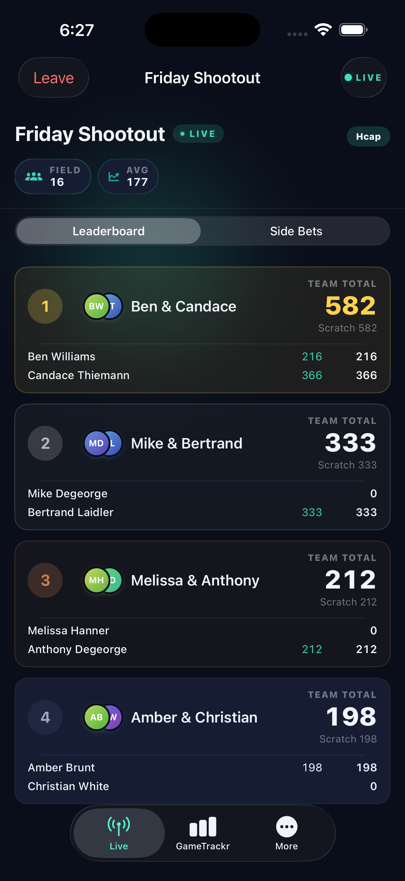 SideBets App screenshot 2