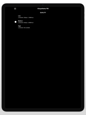 Khayelitsha FM iPad screenshot