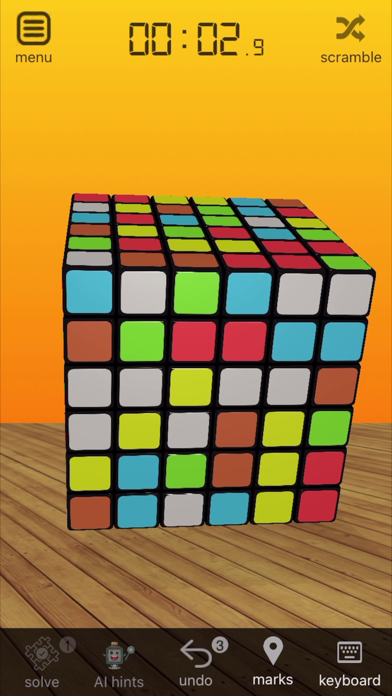 3D toy Cube Solver Screenshot