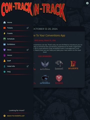 Con-Track iPad screenshot